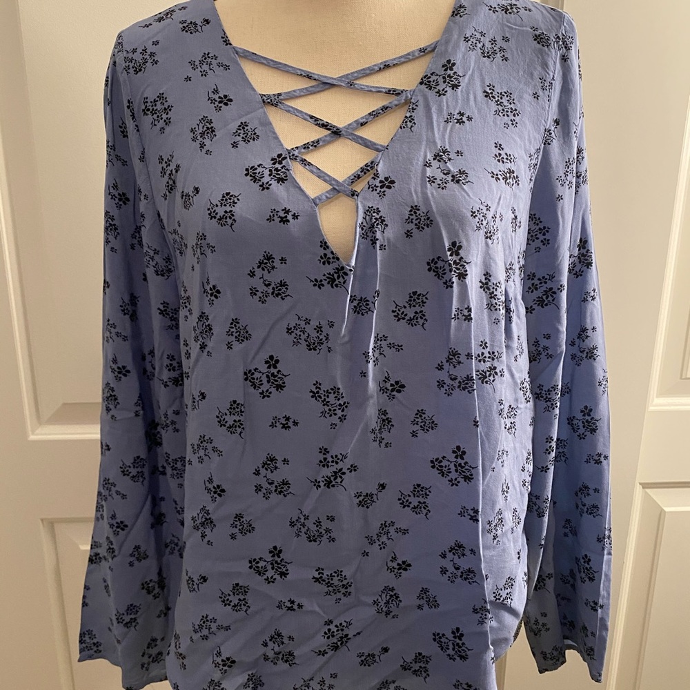 Front Cross Design Blouse